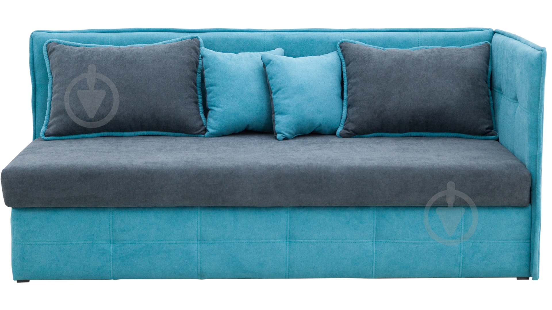Диван прямий Кедр Аква R блакитний 1980x920x880 мм - фото 2