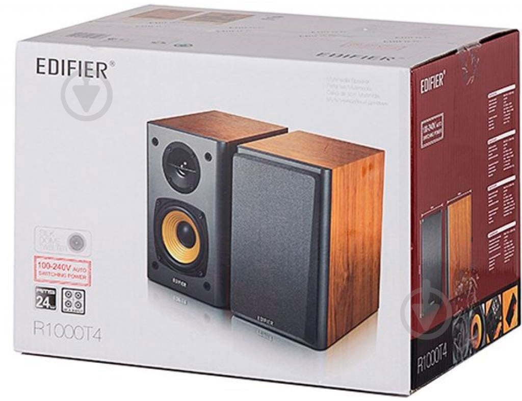 Акустическая система Edifier R1000T4 2.0 brown - фото 5