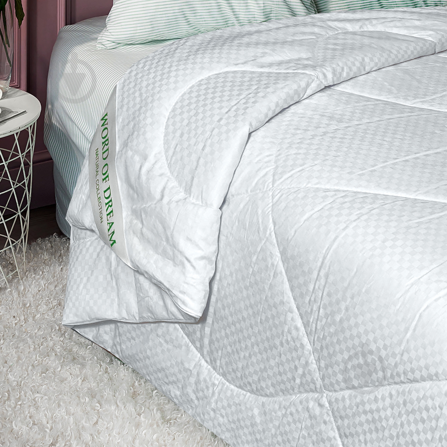 Ковдра Капок 200x220 см Word of Dream білий матовий - фото 1 Ковдра Капок 200x220 см Word of Dream білий матовий - фото 1