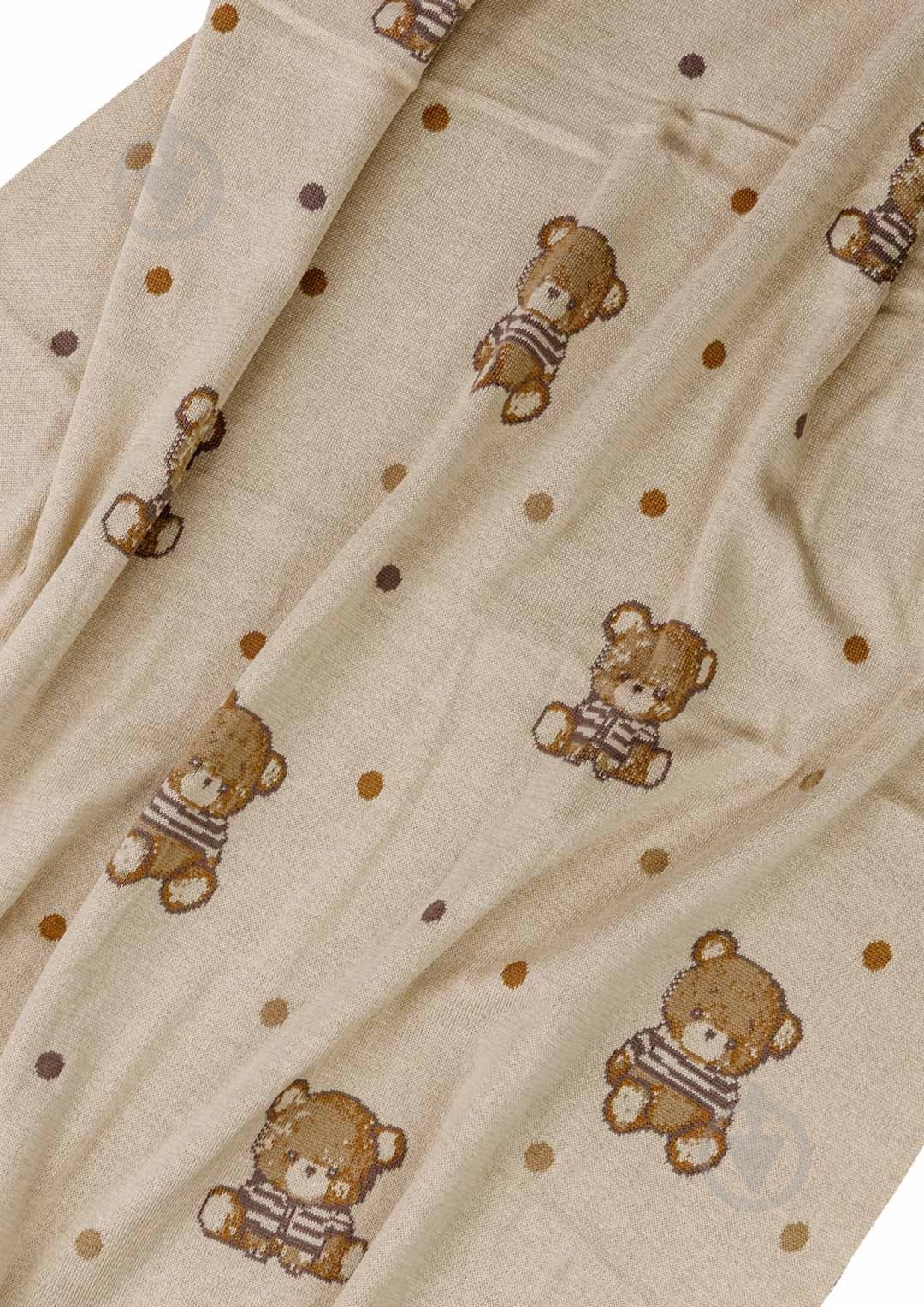 Плед ARTKNIT Тедди 90x100 см бежево-коричневый - фото 2