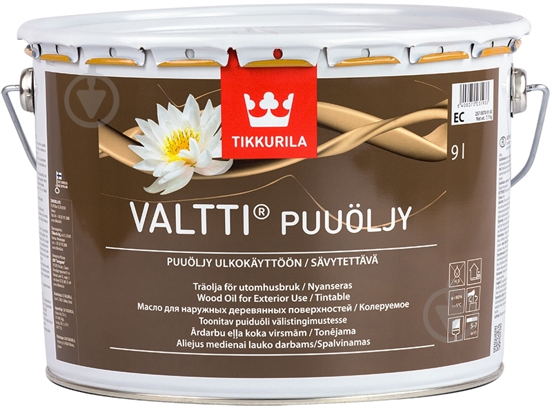 Олива TIKKURILA Valtti масло безбарвний 9 л - фото 1