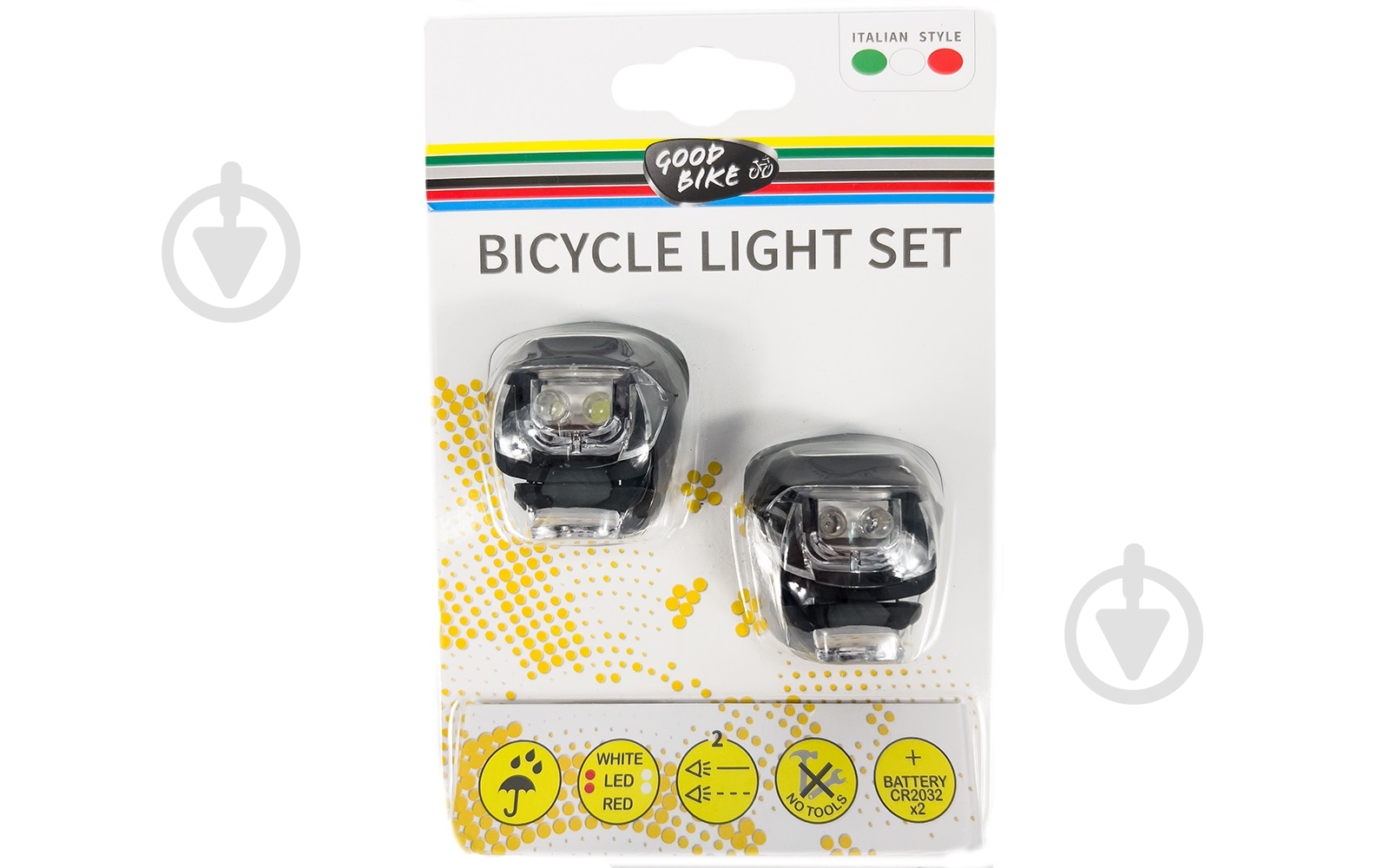 Комплект блимавок GOODBIKE SILICON LED в силіконовому корпусі 2 шт. чорні - фото 6 Комплект блимавок GOODBIKE SILICON LED в силіконовому корпусі 2 шт. чорні - фото 6