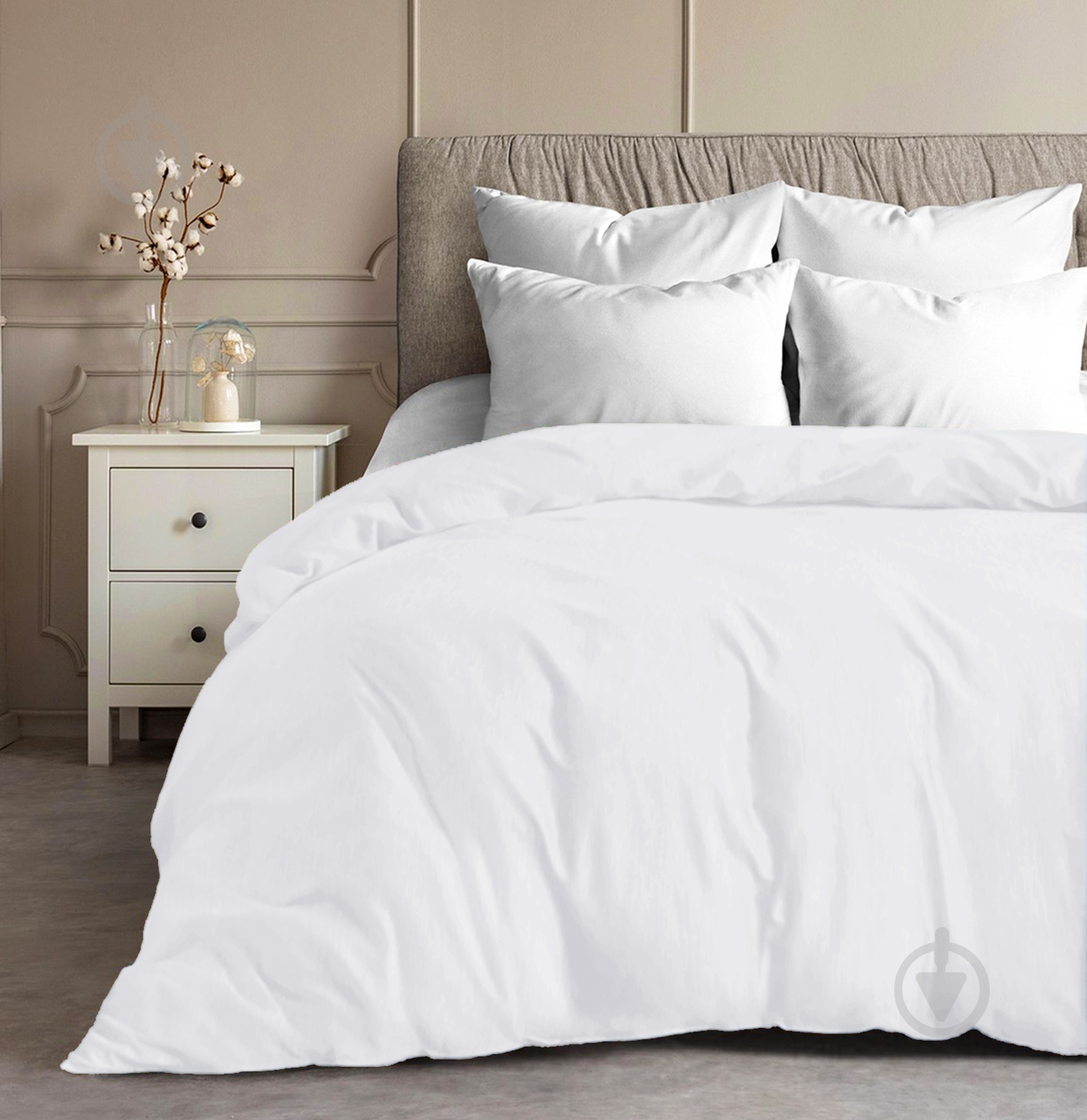 Пододеяльник White 175x210 см белый Zastelli - фото 1
