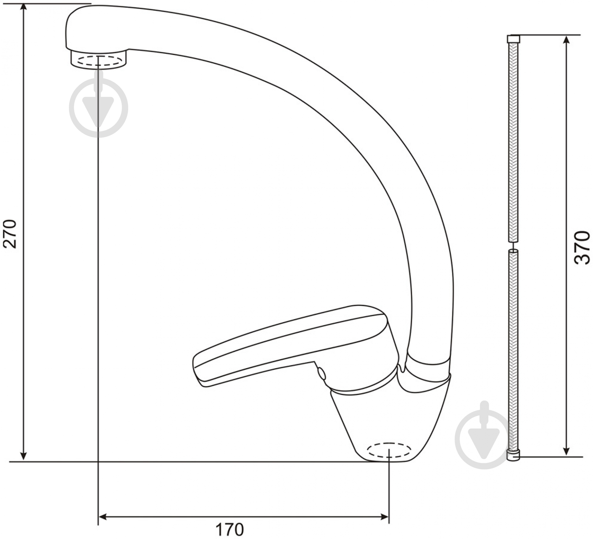 Смеситель для кухни Tango Everest 05-2 - фото 2