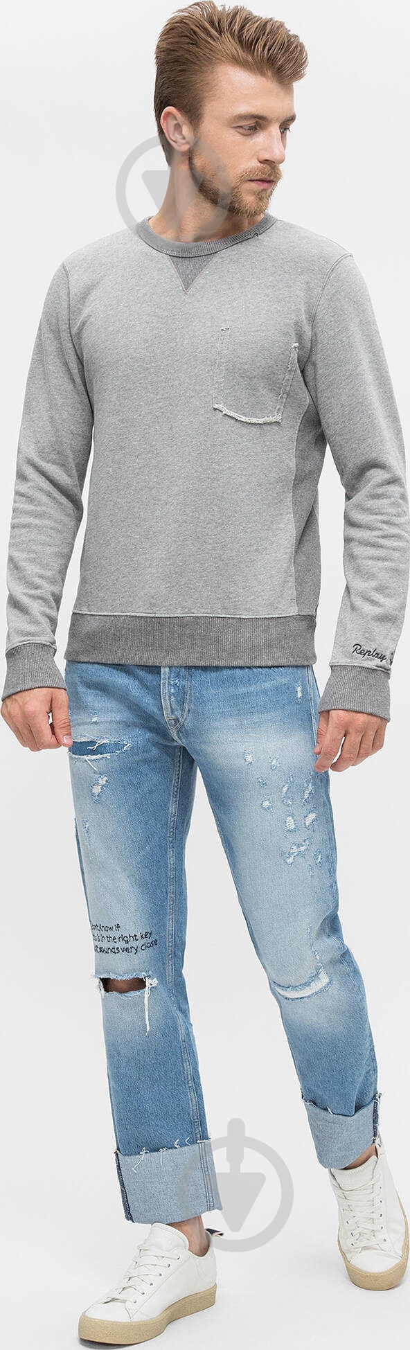 Джинсы Replay GROVER MA972V.000.108 D16-10 р. 29-32 голубой - фото 5 Джинсы Replay GROVER MA972V.000.108 D16-10 р. 29-32 голубой - фото 5