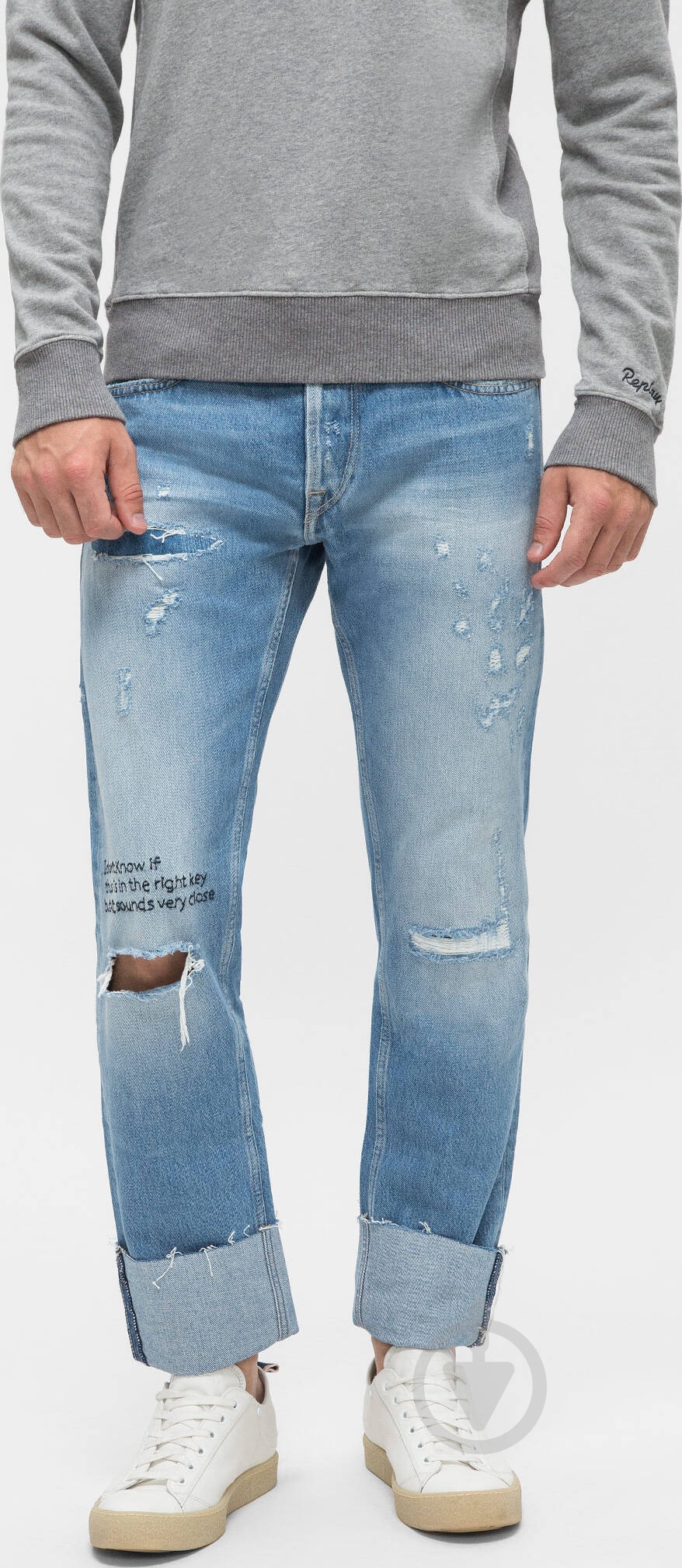 Джинсы Replay GROVER MA972V.000.108 D16-10 р. 29-32 голубой - фото 1 Джинсы Replay GROVER MA972V.000.108 D16-10 р. 29-32 голубой - фото 1