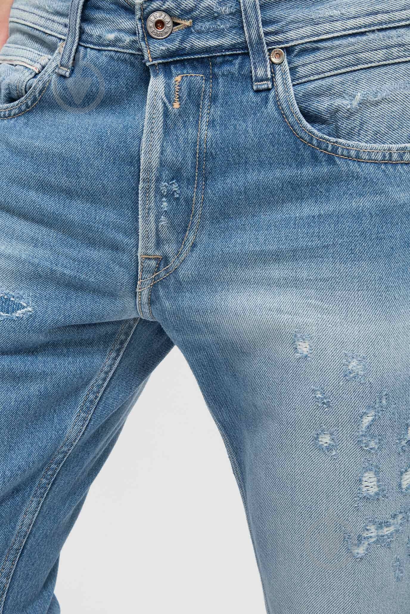 Джинсы Replay GROVER MA972V.000.108 D16-10 р. 29-32 голубой - фото 4 Джинсы Replay GROVER MA972V.000.108 D16-10 р. 29-32 голубой - фото 4