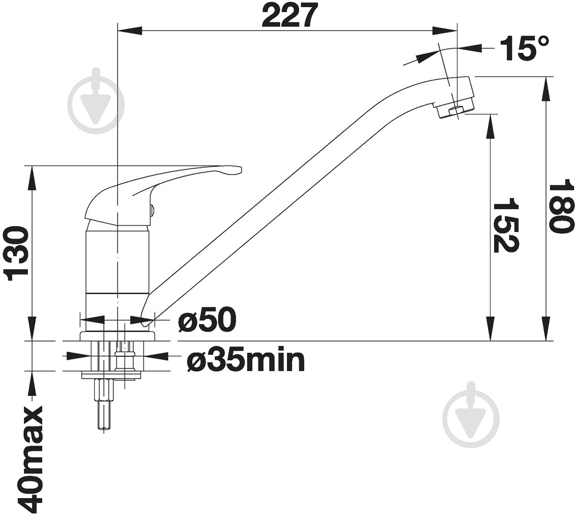 Смеситель для кухни Blanco Daras 517726 - фото 2