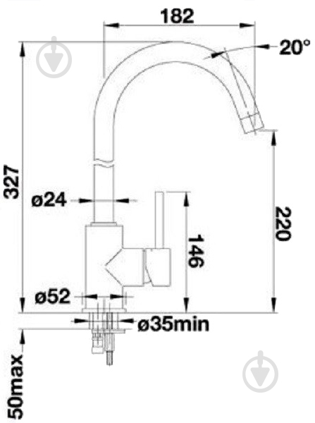Смеситель для кухни Blanco Mida 517742 - фото 2