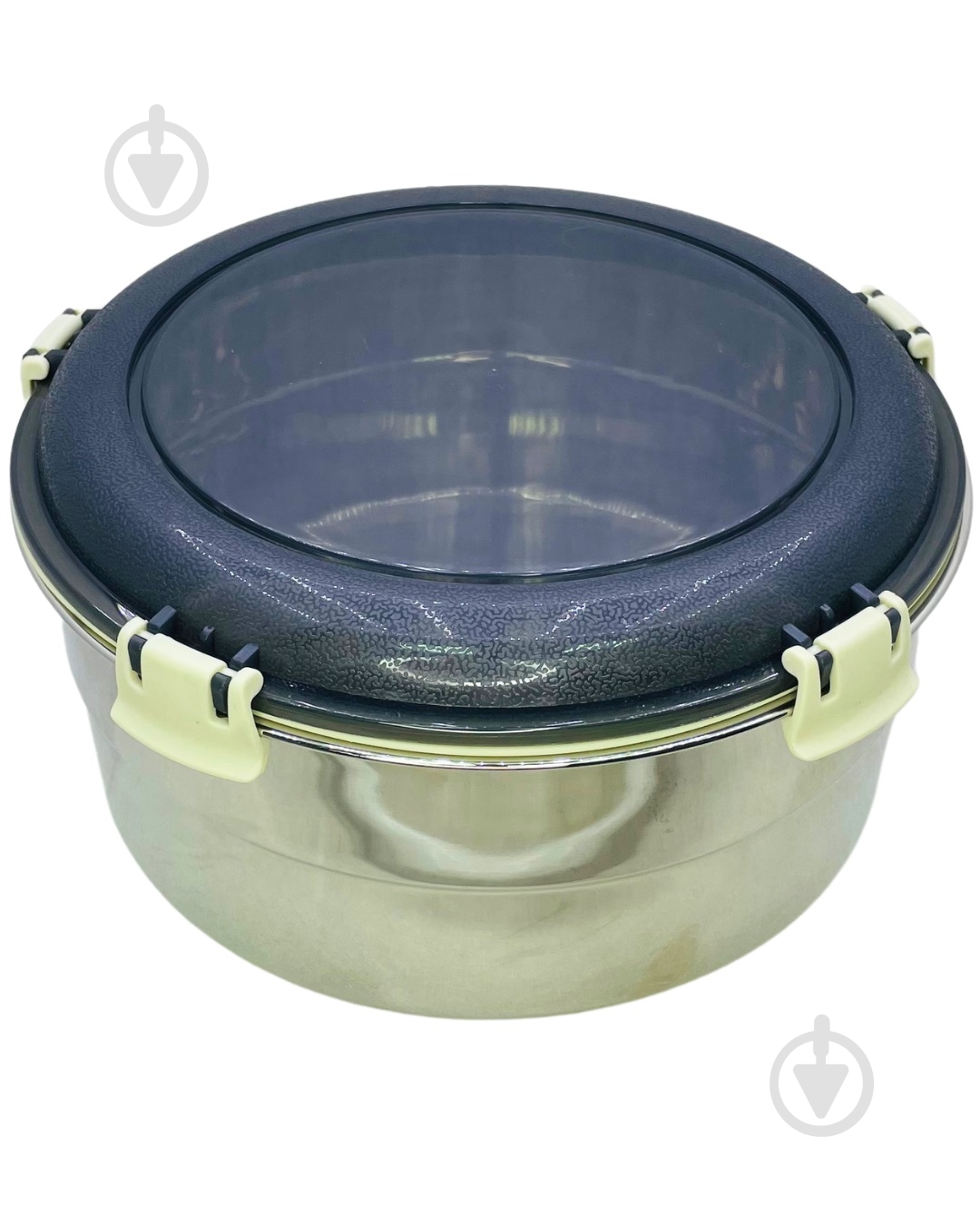 Контейнер для зберігання Eurogold Steel Round 2,7 л - фото 1 Контейнер для зберігання Eurogold Steel Round 2,7 л - фото 1