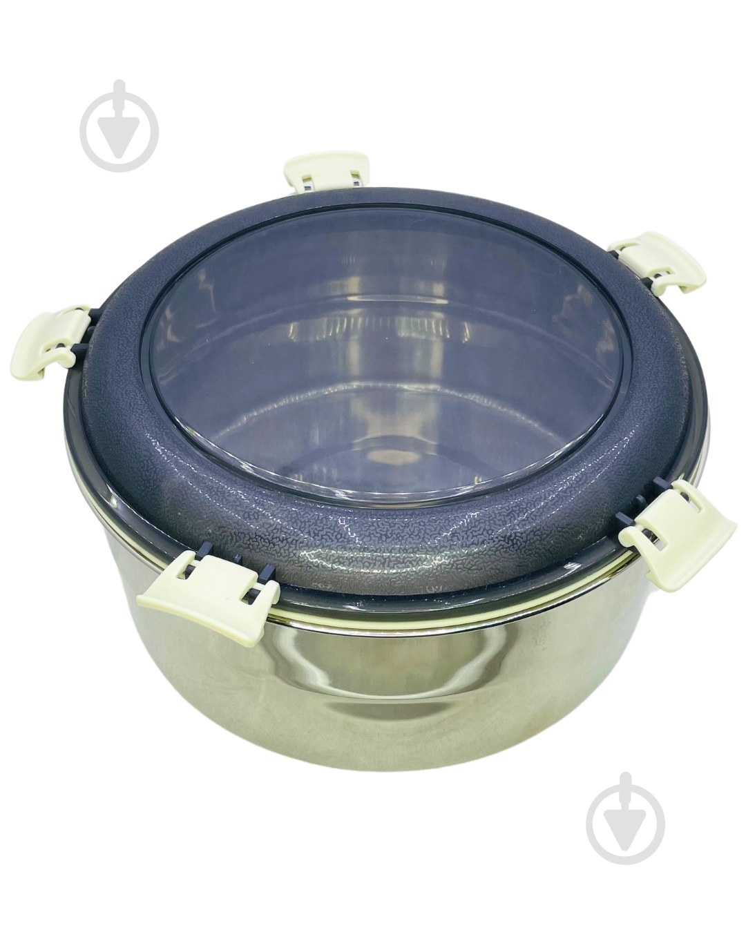 Контейнер для зберігання Eurogold Steel Round 2,7 л - фото 3 Контейнер для зберігання Eurogold Steel Round 2,7 л - фото 3