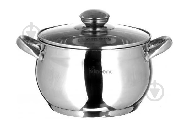 Каструля з кришкою Vincent 1,8 л 16 см VC-3168-16 сталь - фото 1 Каструля з кришкою Vincent 1,8 л 16 см VC-3168-16 сталь - фото 1
