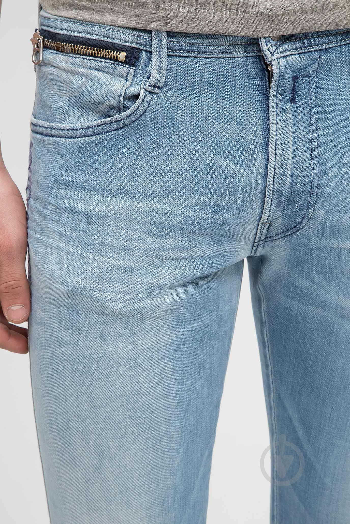 Джинсы Replay ANBASS COIN ZIP MB914K.000.69C 274-11 р. 33-32 голубой - фото 5