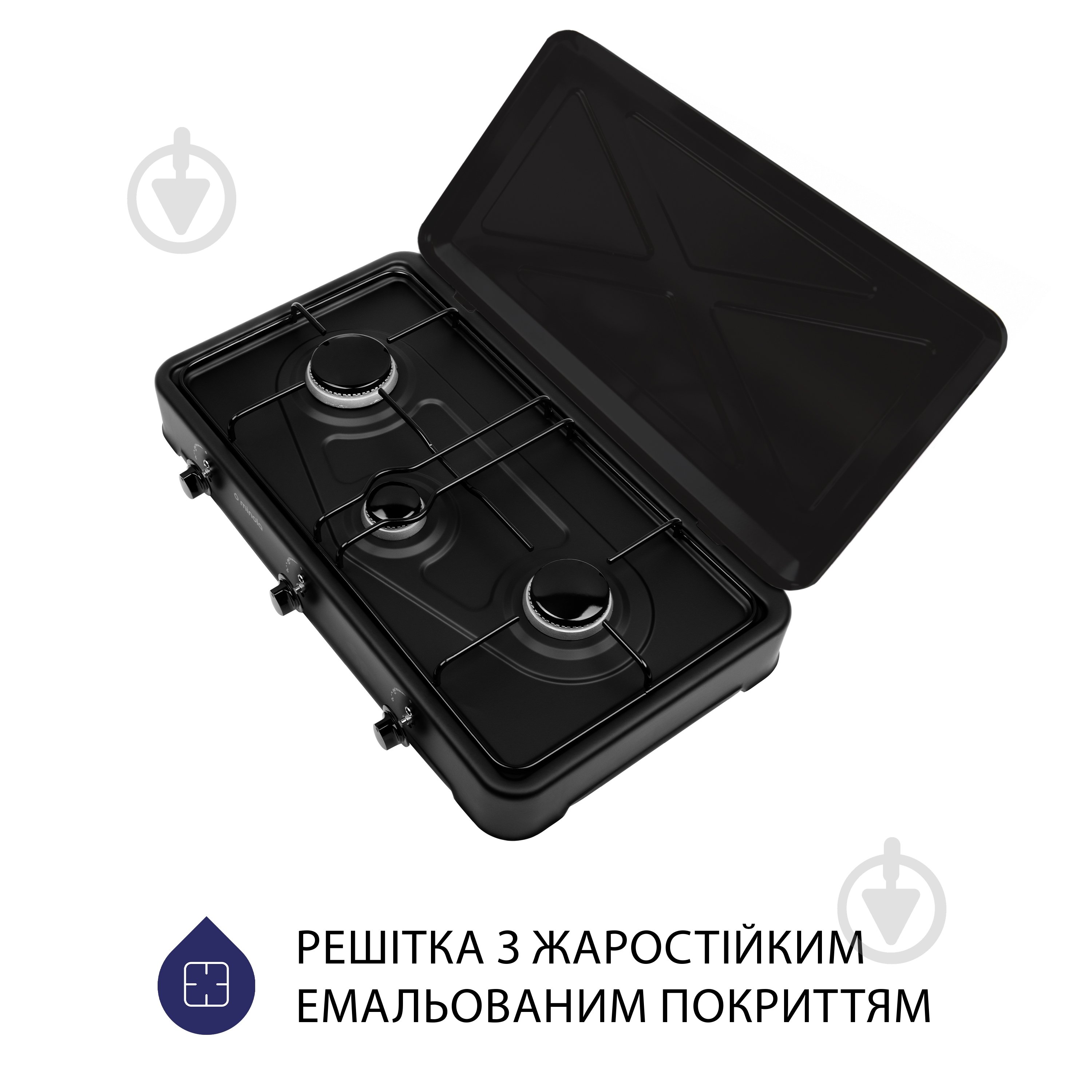 Плита газова настільна Minola TGH 300 BL переносна - фото 2