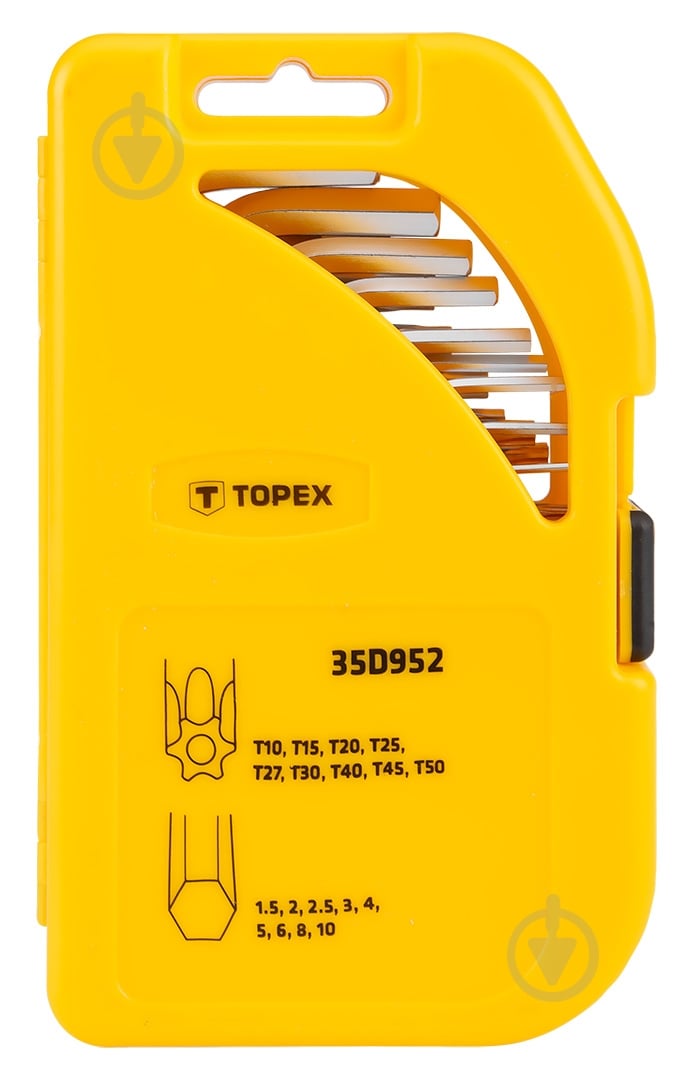 Набор ключей шестигранных Topex 35D952 - фото 3