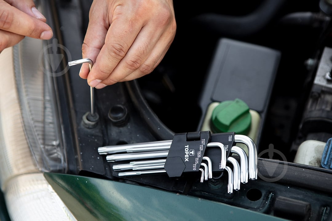 Набор ключей комбинированных Topex 35D951 - фото 9 Набор ключей комбинированных Topex 35D951 - фото 9