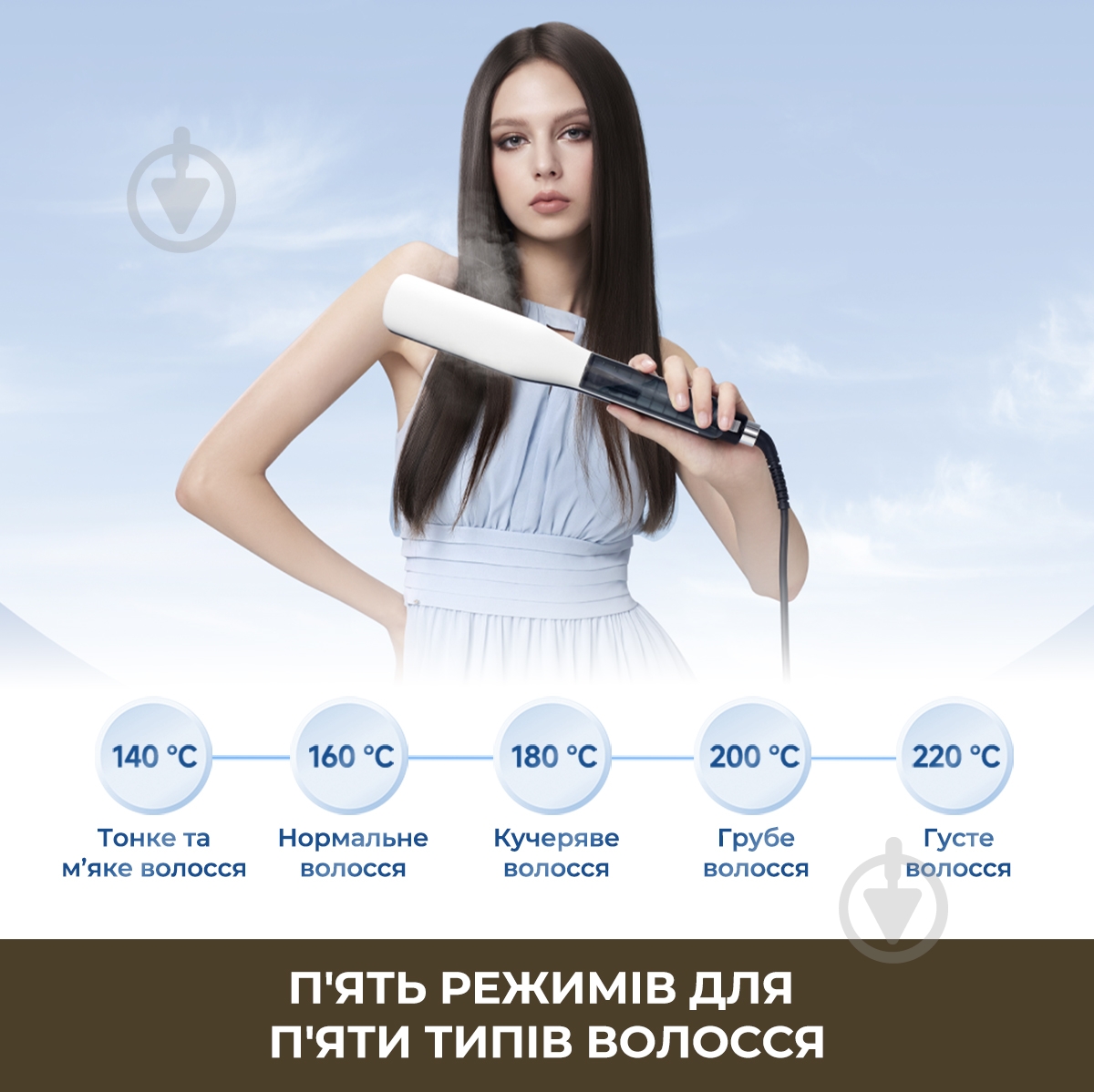 Випрямляч для волосся DREAME AuraSteam Straight White AA01A - фото 9 Випрямляч для волосся DREAME AuraSteam Straight White AA01A - фото 9
