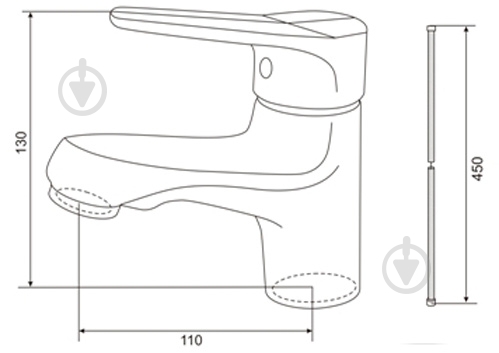 Смеситель для умывальника Tango Uni 01 - фото 5