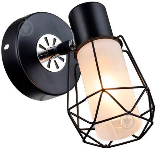 Спот Crystal Life 1x40 Вт E14 черный 15551-1 - фото 1