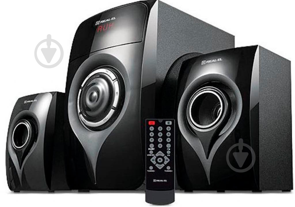 Акустична система Real-el M-370 2.1 black - фото 1