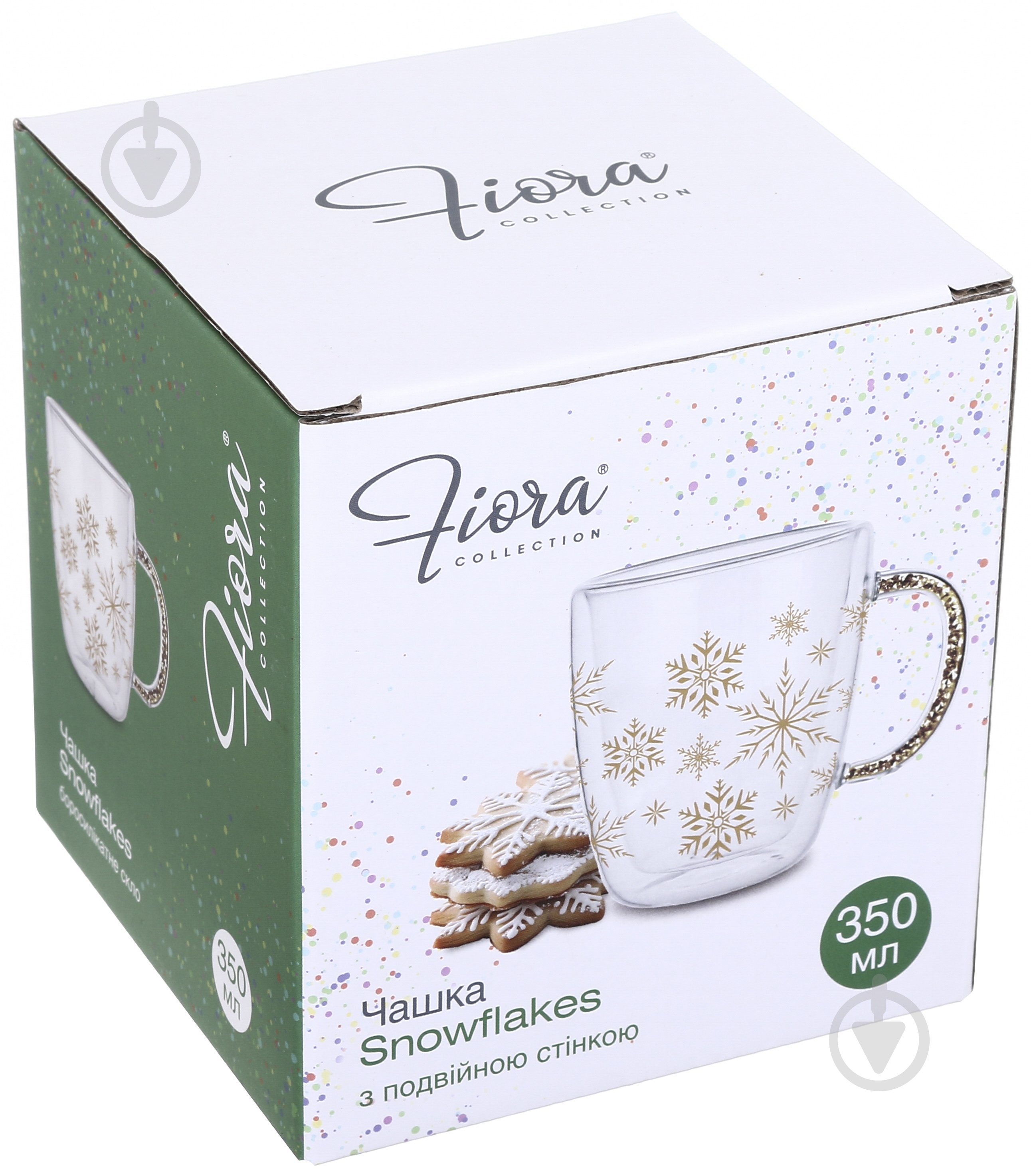 Чашка Fiora Snowflakes 350 мл - фото 3