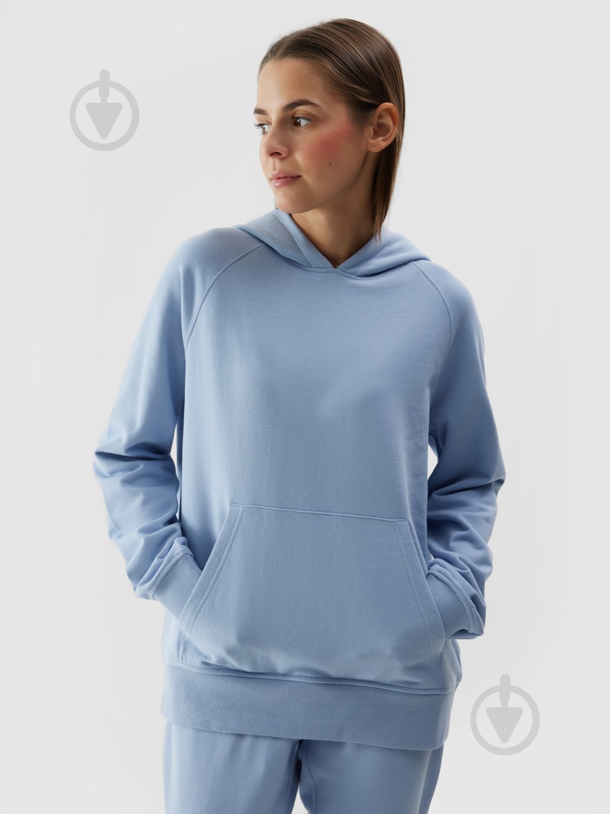 Джемпер 4F SWEATSHIRT F0955 4FWSS24TSWSF0955-34S р.L голубой - фото 1