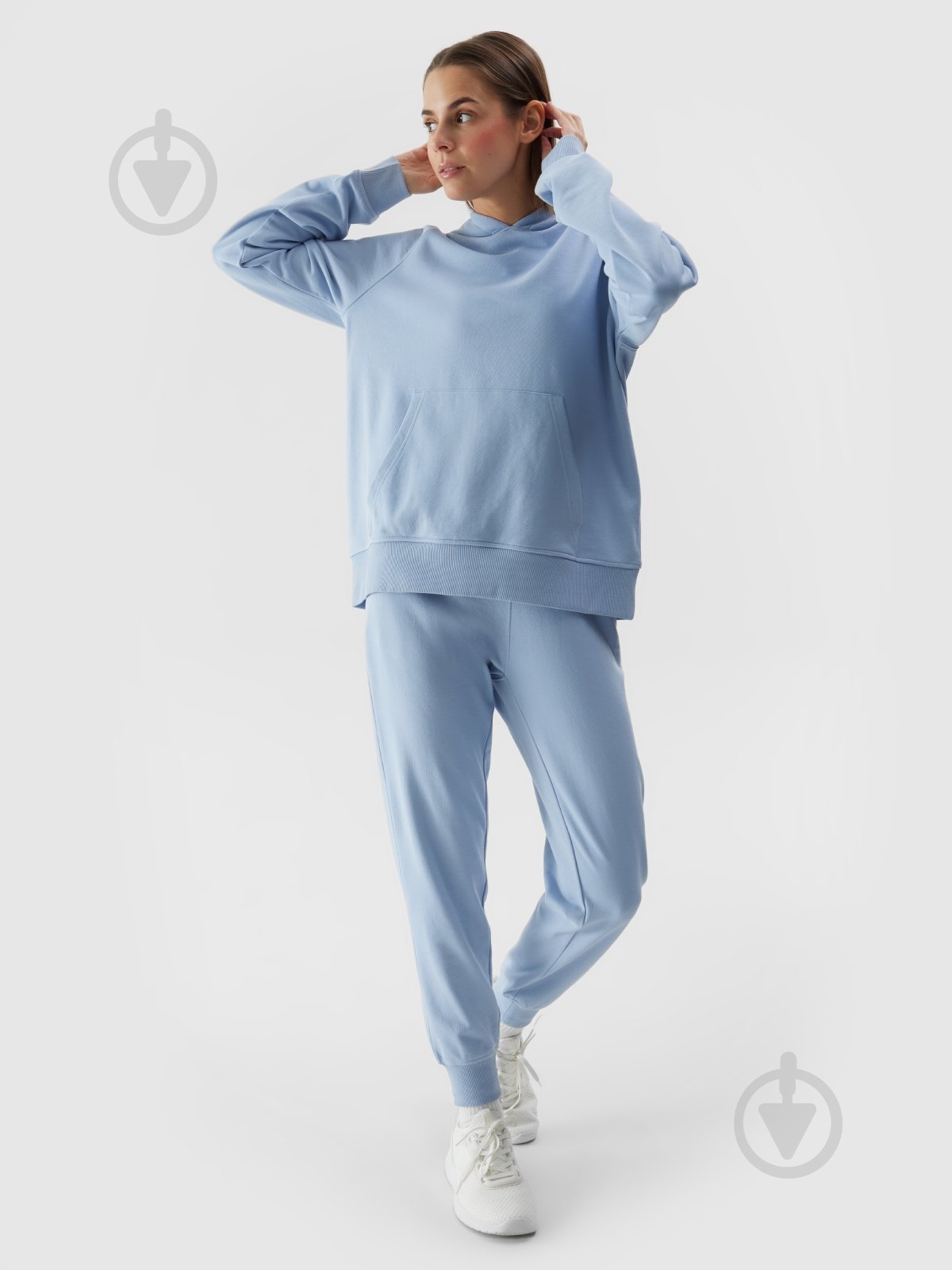 Джемпер 4F SWEATSHIRT F0955 4FWSS24TSWSF0955-34S р.L голубой - фото 2