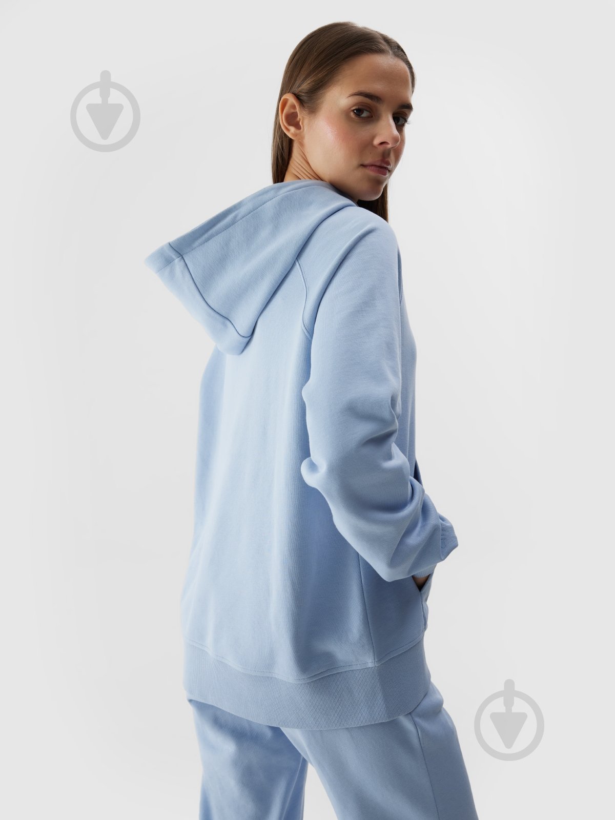Джемпер 4F SWEATSHIRT F0955 4FWSS24TSWSF0955-34S р.L голубой - фото 4