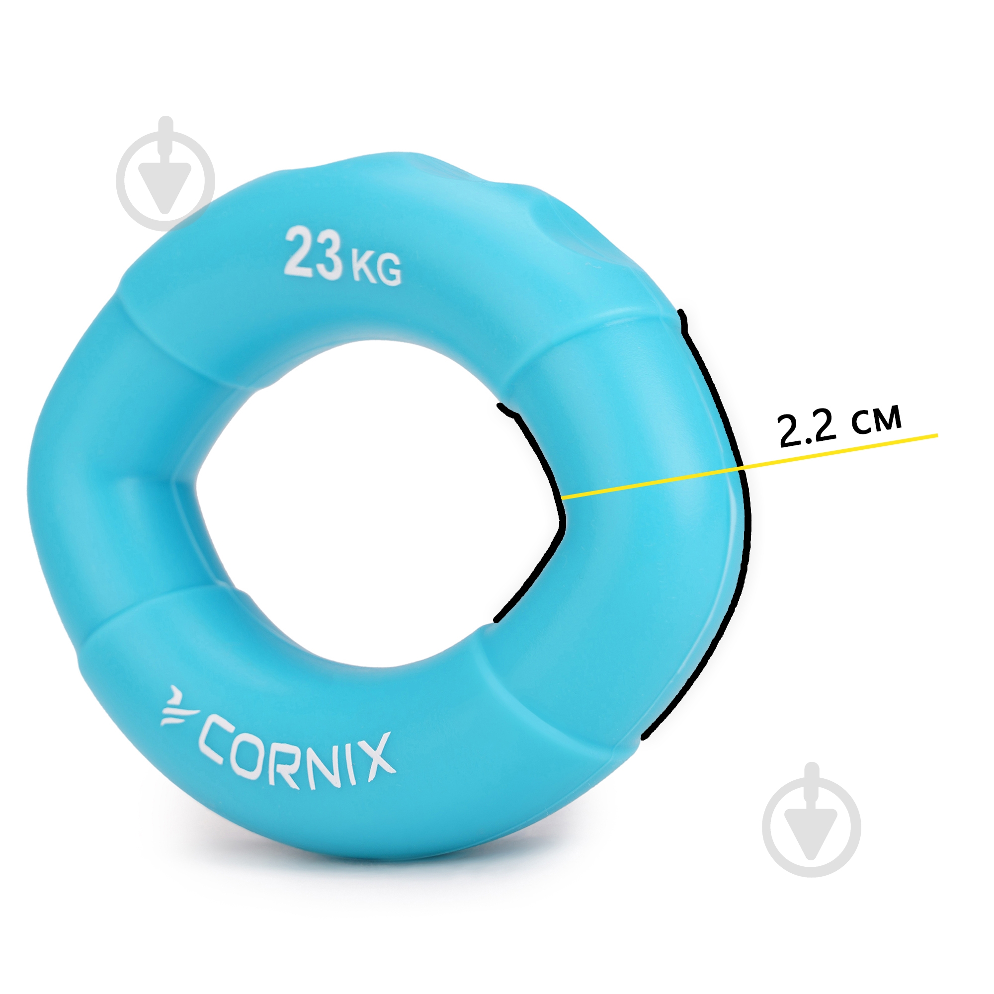 Еспандер кистьовий Cornix 23 кг синій XR-0074 - фото 7