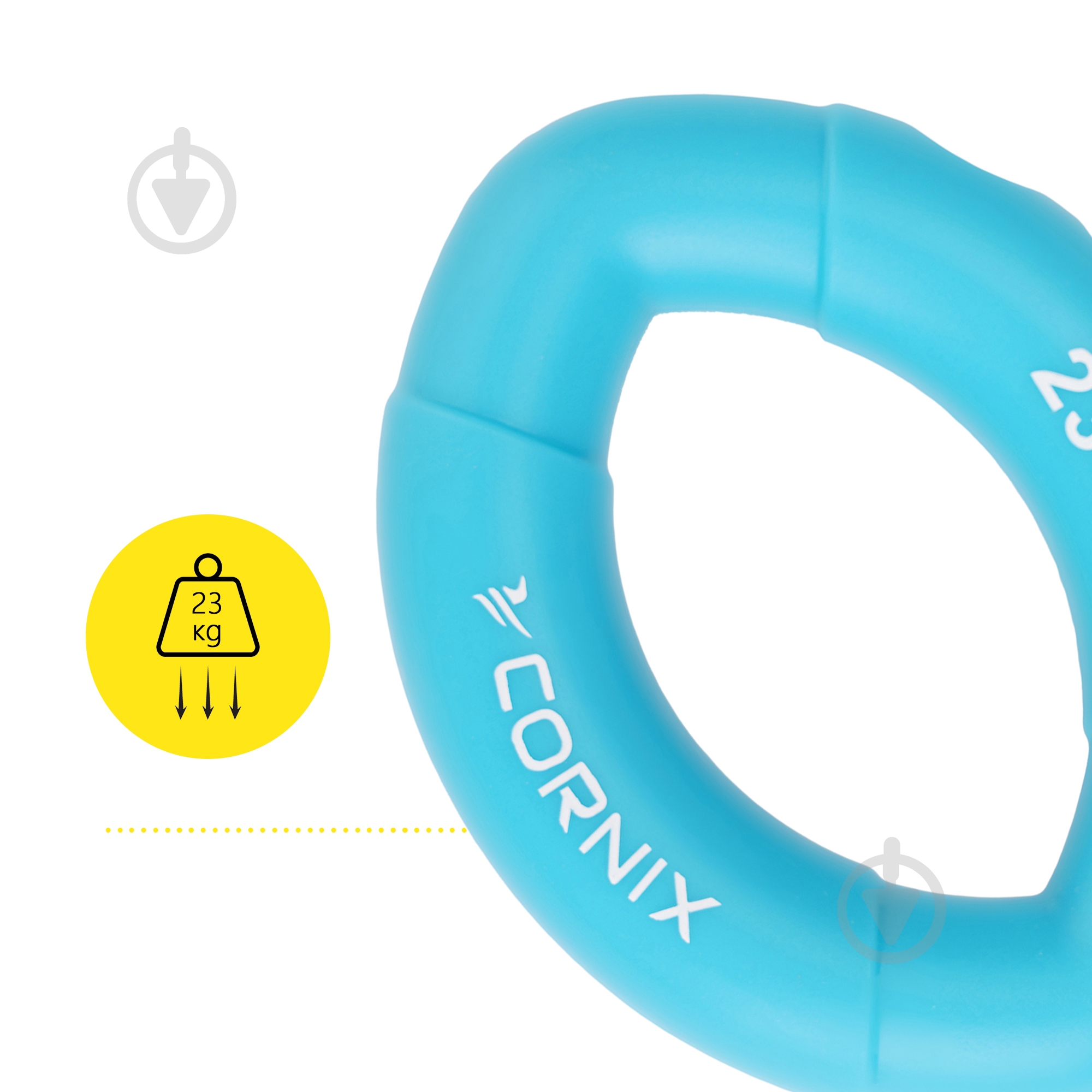 Еспандер кистьовий Cornix 23 кг синій XR-0074 - фото 6
