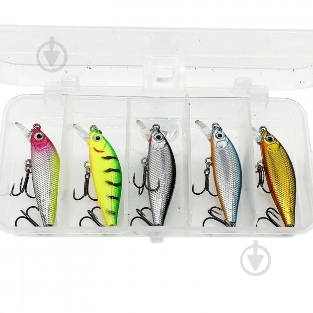 Воблер Fox Lamprey Minnow Kit 3 г 50 мм multicolor 5 шт. - фото 1 Воблер Fox Lamprey Minnow Kit 3 г 50 мм multicolor 5 шт. - фото 1