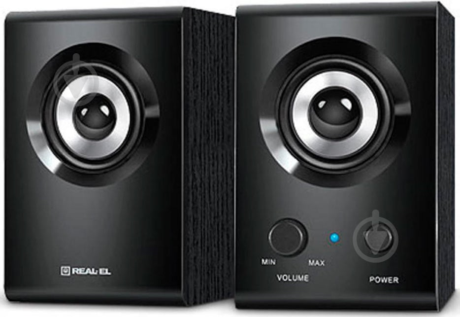 Акустическая система Real-el S-210 2.0 black - фото 1