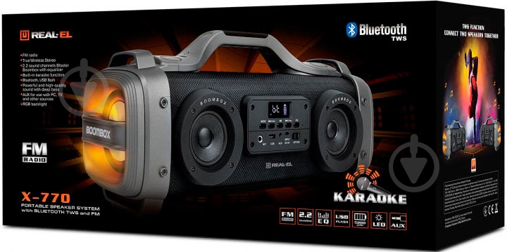 Акустична система Real-el X-770 2.2 black (X-770 Black) - фото 7