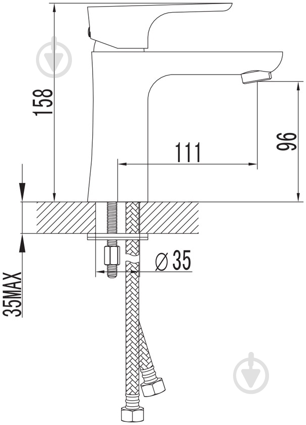 Смеситель для умывальника Imprese Valtice 05320 - фото 2
