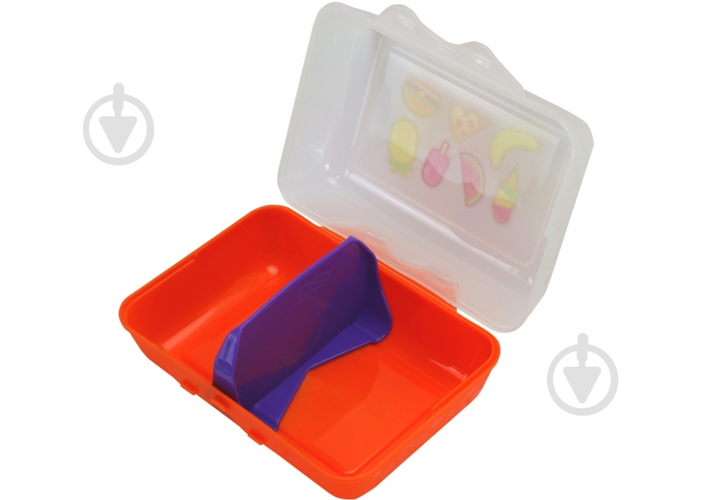 Ланч-бокс Optima Yummy оранжевый 850 мл - фото 2