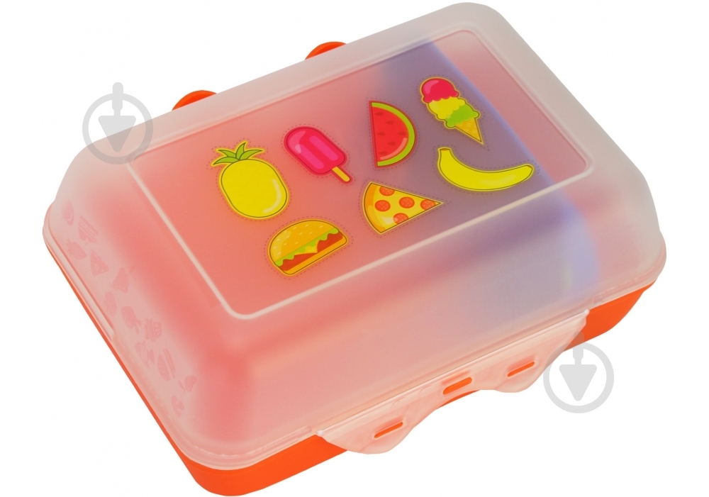 Ланч-бокс Optima Yummy оранжевый 850 мл - фото 1