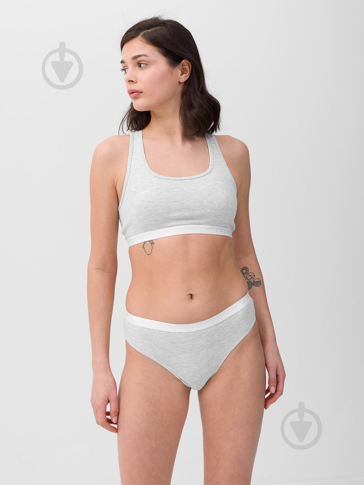 Бра 4F BRA F027 (2PACK) 4FWSS24UBRAF027-27M р.M серый - фото 1