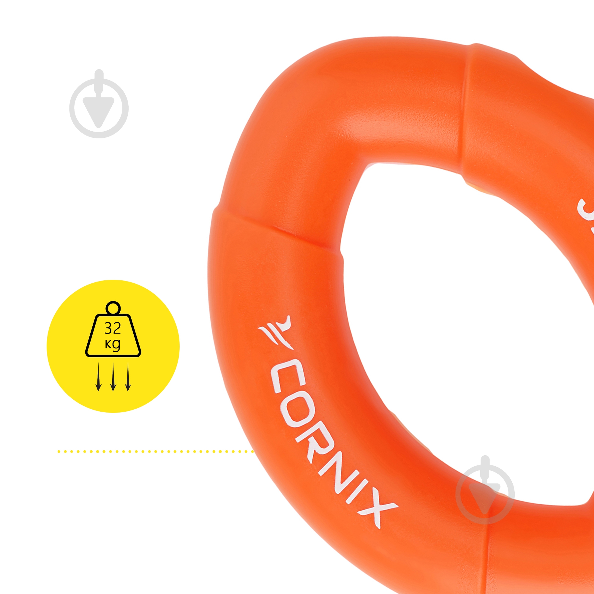 Эспандер кистевой Cornix 32 кг оранжевый XR-0076 - фото 5