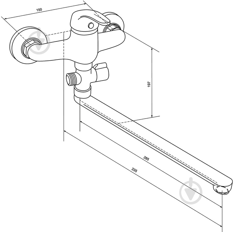 Смеситель для ванны Tango Smart 04 - фото 2