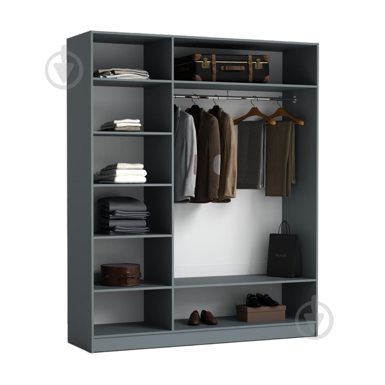 ᐉ Шафа Luxe Studio Urban 2200х1800х524 мм антрацит / МЛ000125895