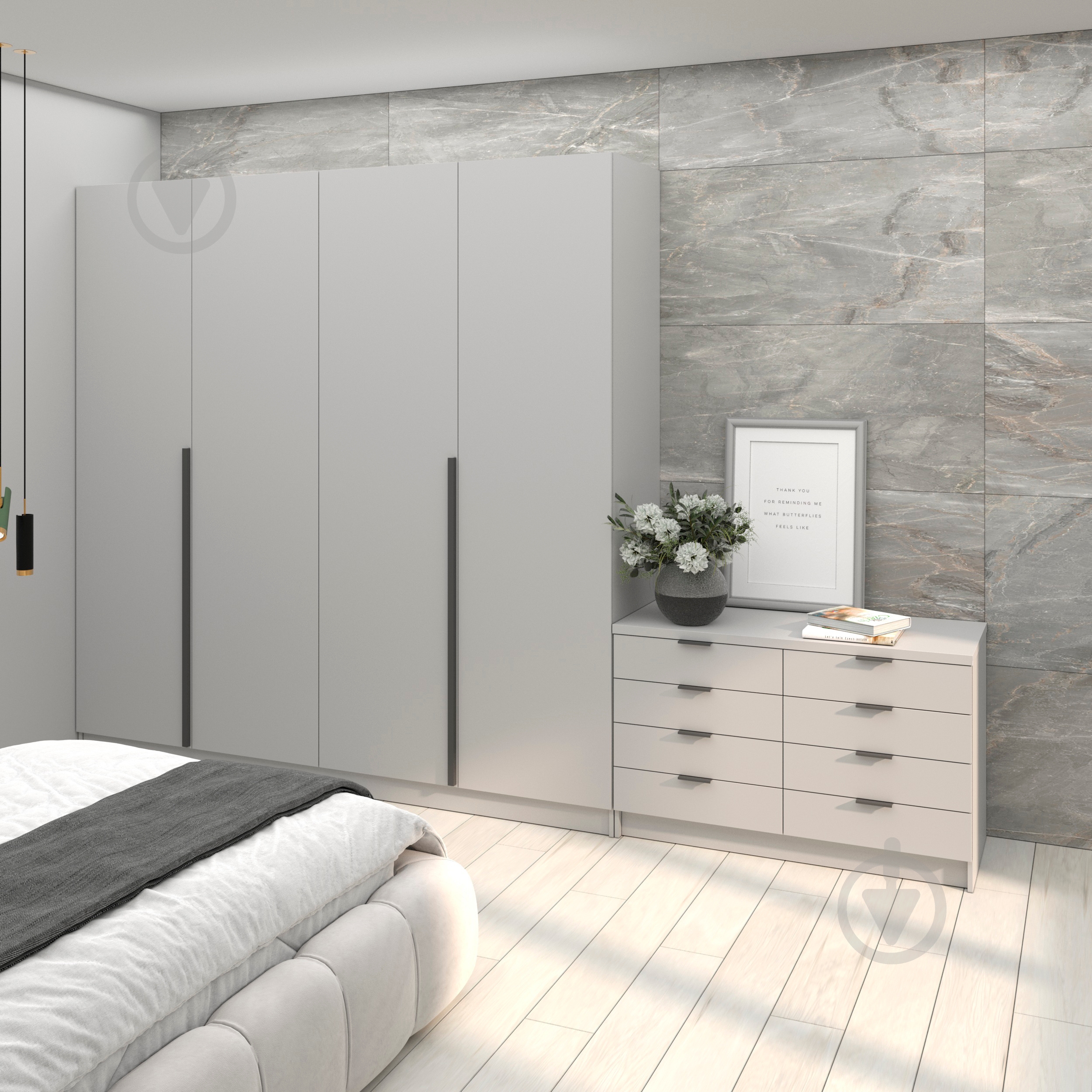 Шкаф Luxe Studio Urban 2200х2400х524 мм белое дерево (МЛ000125906) - фото 2 Шкаф Luxe Studio Urban 2200х2400х524 мм белое дерево (МЛ000125906) - фото 2