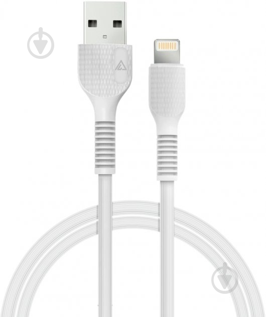Кабель Acclab USB to Lightning 1,2 м белый (AL-CBCOLOR-L1WT) - фото 1 Кабель Acclab USB to Lightning 1,2 м белый (AL-CBCOLOR-L1WT) - фото 1