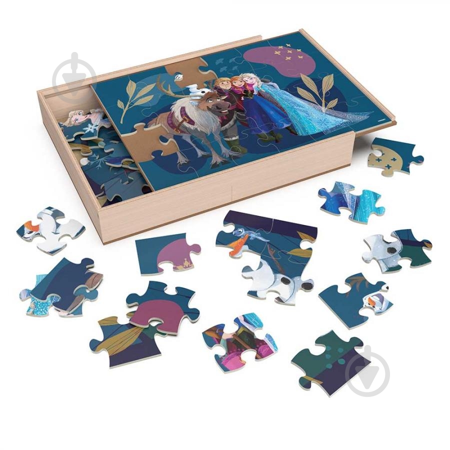 Пазл деревянный Spin Master деревянный 3 в 1 Ледяное сердце 21х28 см SM98297/6066795 - фото 2 Пазл деревянный Spin Master деревянный 3 в 1 Ледяное сердце 21х28 см SM98297/6066795 - фото 2