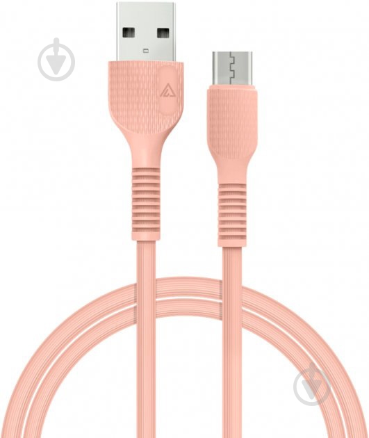 Кабель Acclab USB to Micro USB 1,2 м персиковый (AL-CBCOLOR-M1PH) - фото 1