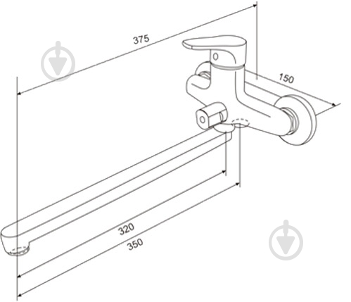Смеситель для ванны Tango Uni 04 - фото 2 Смеситель для ванны Tango Uni 04 - фото 2