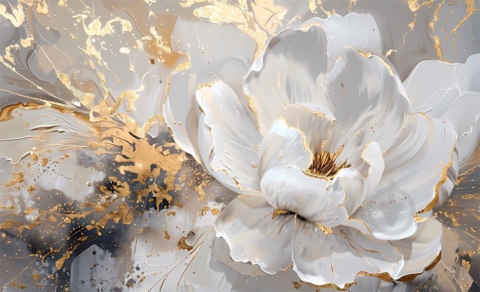 Репродукція Абстракція Півонія 60x98 см Арт Фемелі - фото 1