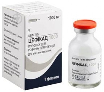 Цефікад 1000 порошок 1000 мг - фото 1 Цефікад 1000 порошок 1000 мг - фото 1