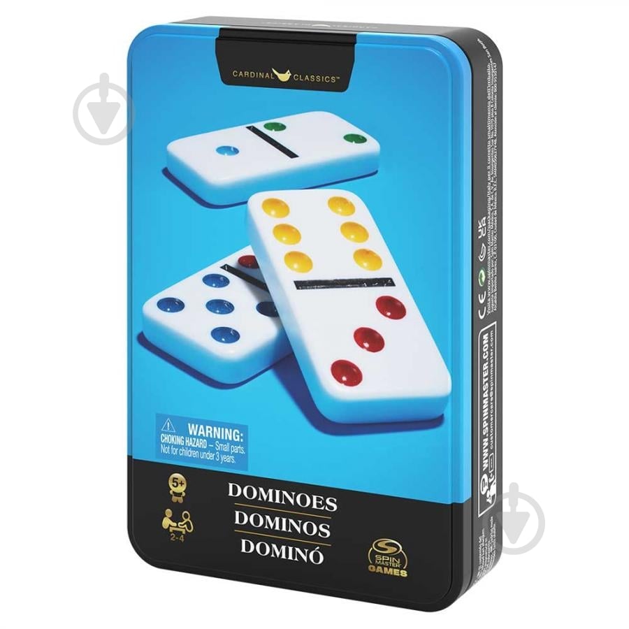 Игра настольная Spin Master Домино (в жестяной коробке) SM98405/6065369 - фото 5 Игра настольная Spin Master Домино (в жестяной коробке) SM98405/6065369 - фото 5