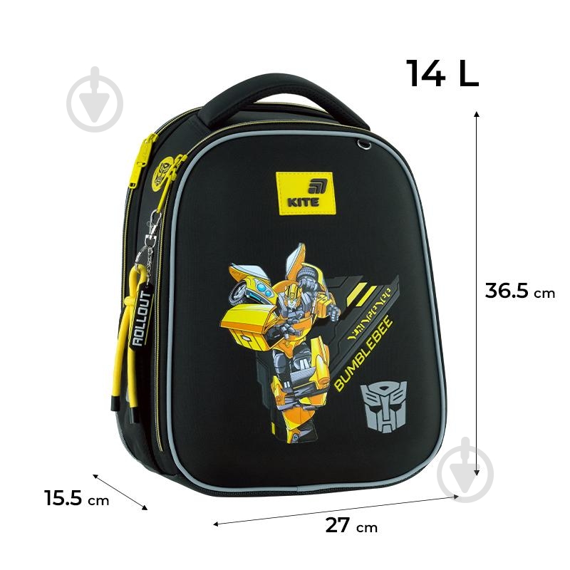 Рюкзак каркасный KITE Transformers Education TF26-555S - фото 2 Рюкзак каркасный KITE Transformers Education TF26-555S - фото 2