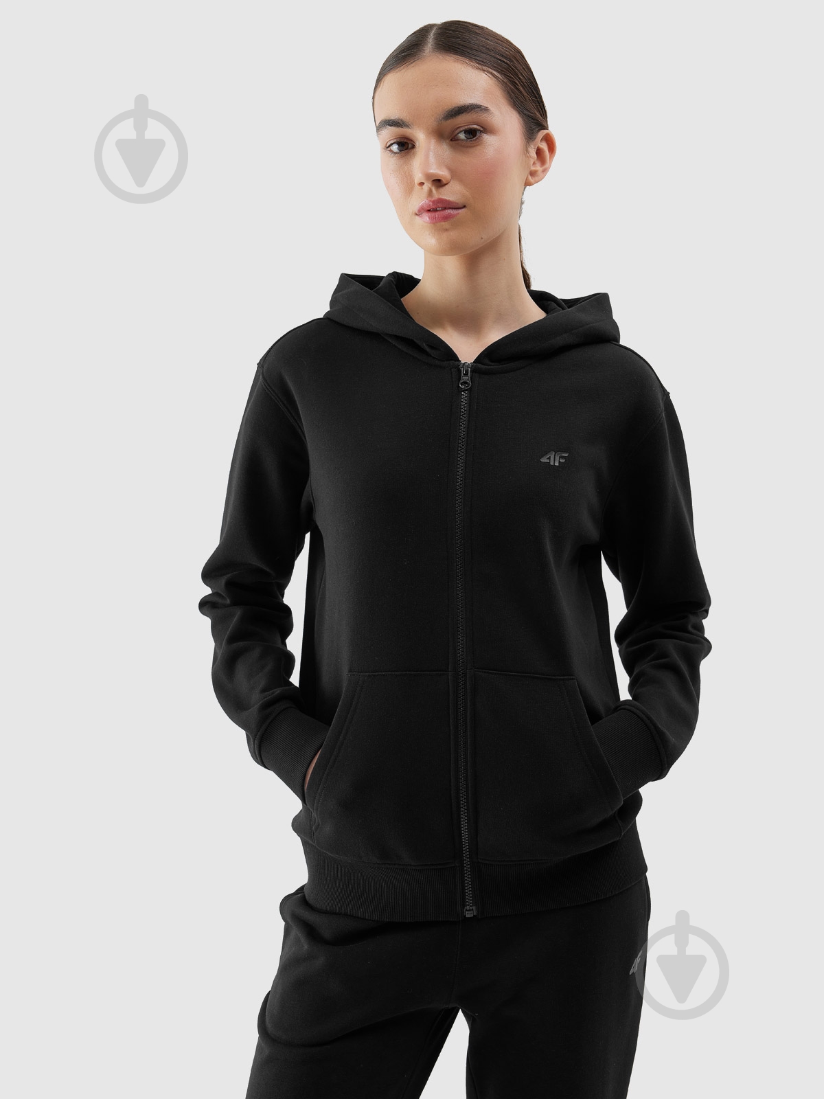 Джемпер 4F SWEATSHIRT F0956 4FWSS24TSWSF0956-20S р.XL черный - фото 1